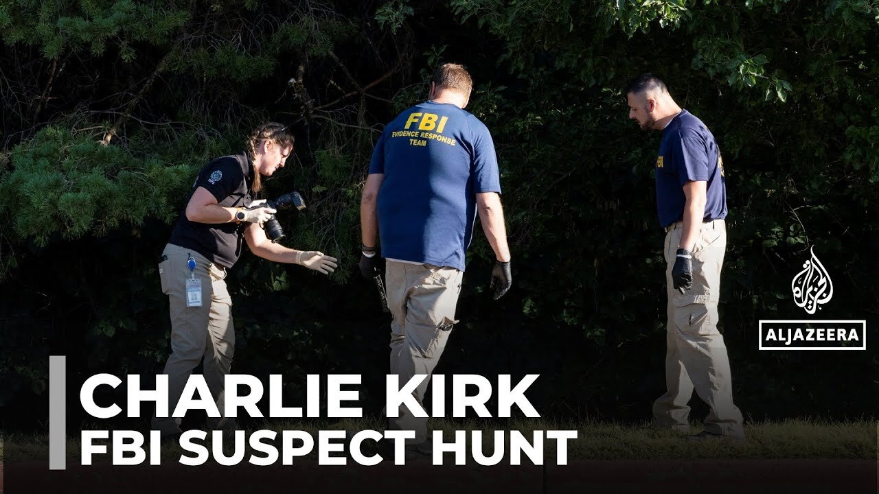 Killing of Charlie Kirk: FBI releases photos of suspect as manhunt continues