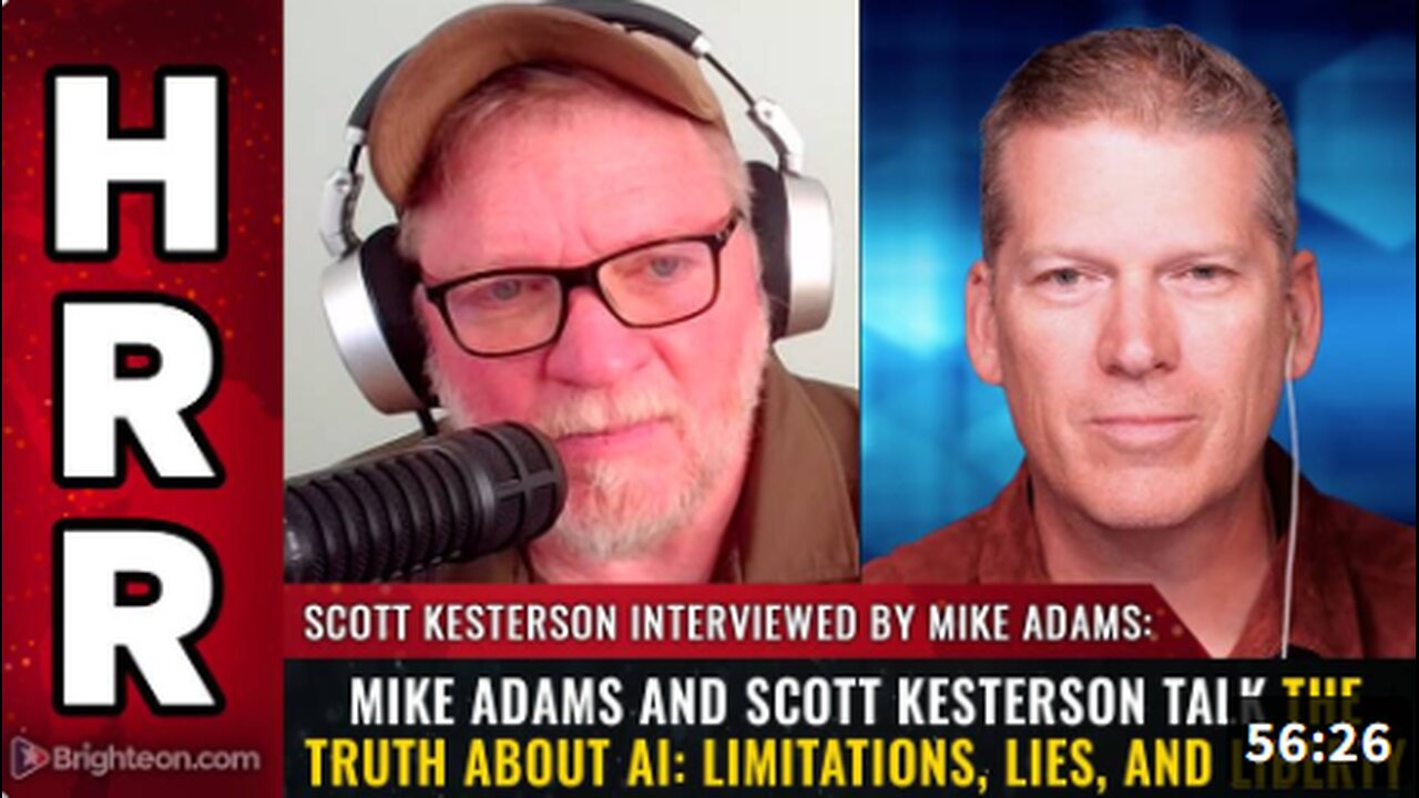 Mike Adams and Scott Kesterson Talk The Truth About AI: Limitations, Lies, and Liberty