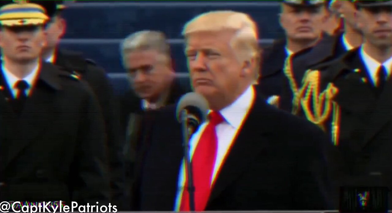 💥@ #Trump inauguration #Q #JFK #JR walks across background around 0:22 mark & again at 0:27 mark 👀?