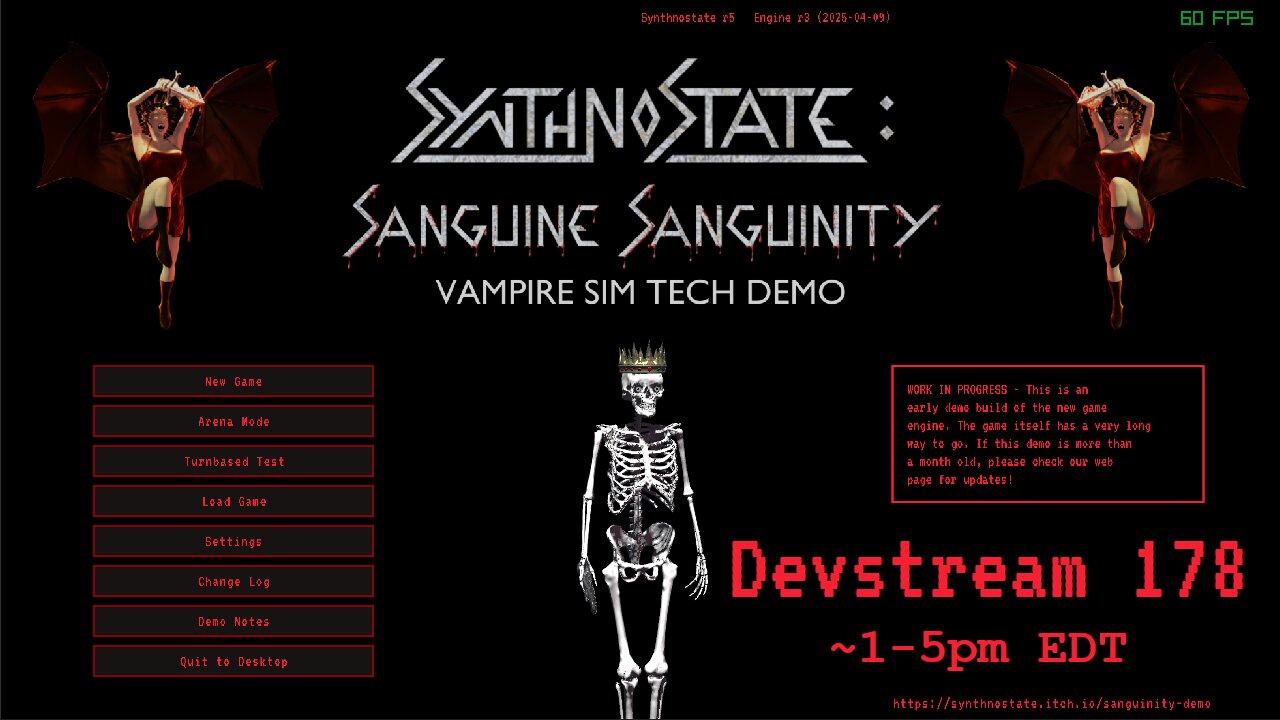 Synthnostate Devstream 178 - finishing the april demo today?