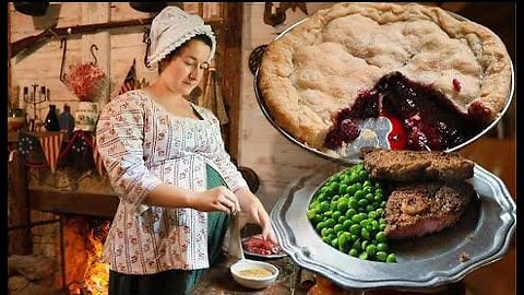 18th Century Cooking |1790s ASMR| Fried Lamb, Fruit Pie