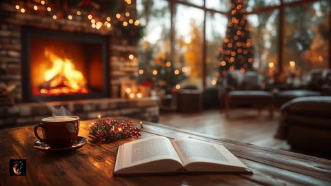 Christmas Lofi Fireplace 🎄 | Cozy Holiday Instrumental Beats & Crackling Fire Ambience