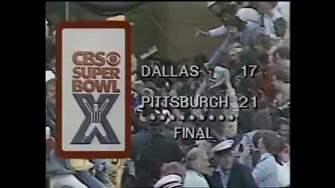 Super bowl # 10, Pittsburgh Steelers vs Dallas Cowboys January 18, 1976