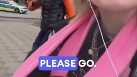 "Leave me alone, I'm scared!" Young German girl chased and harassed by fake Africa...