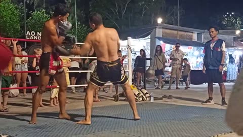 Raw Muay Thai Training Bout In Thailand