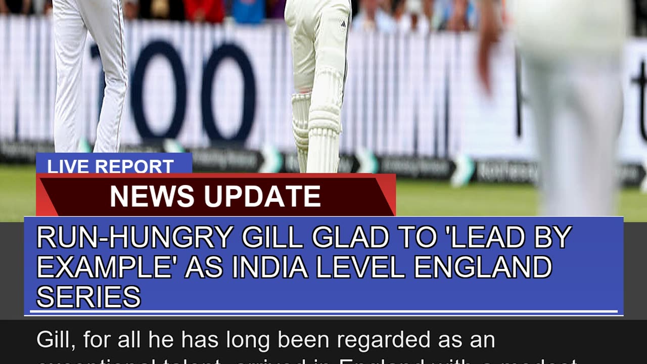 Runhungry Gill Glad to Lead by Example as India