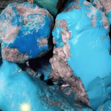 Natural Ore Turquoise Starry Sky Unearthed