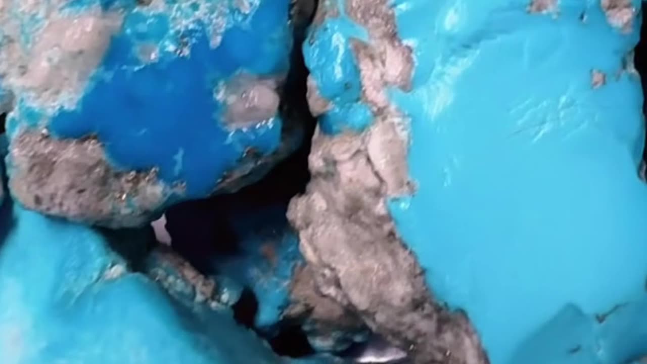 Natural Ore Turquoise Starry Sky Unearthed