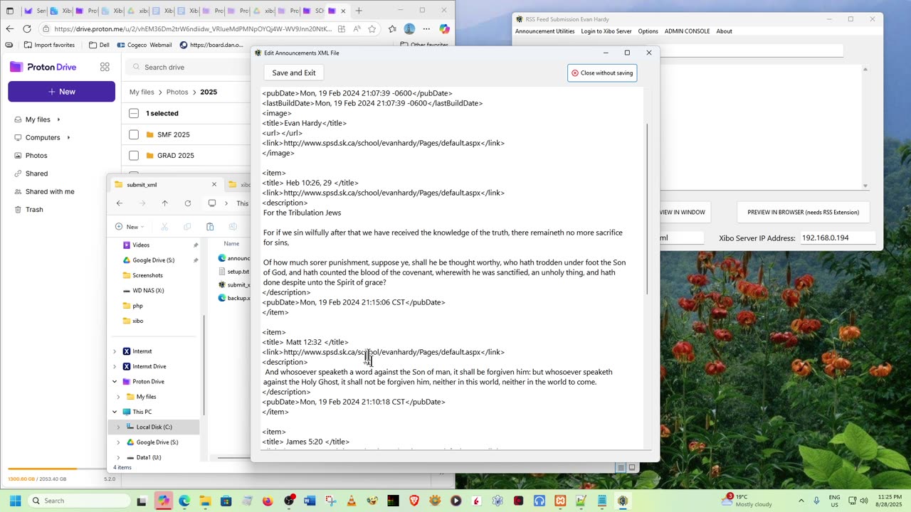 submit xml overview