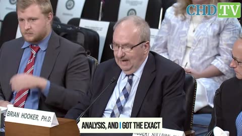 Brian Hooker testifies to Congress about the TRUTH about the MMR Vax