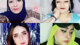 Arabian beautiful hot items 4 girls live Show