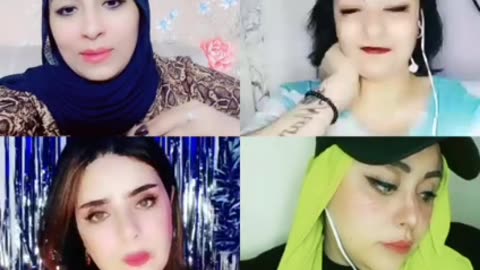 Arabian beautiful hot items 4 girls live Show