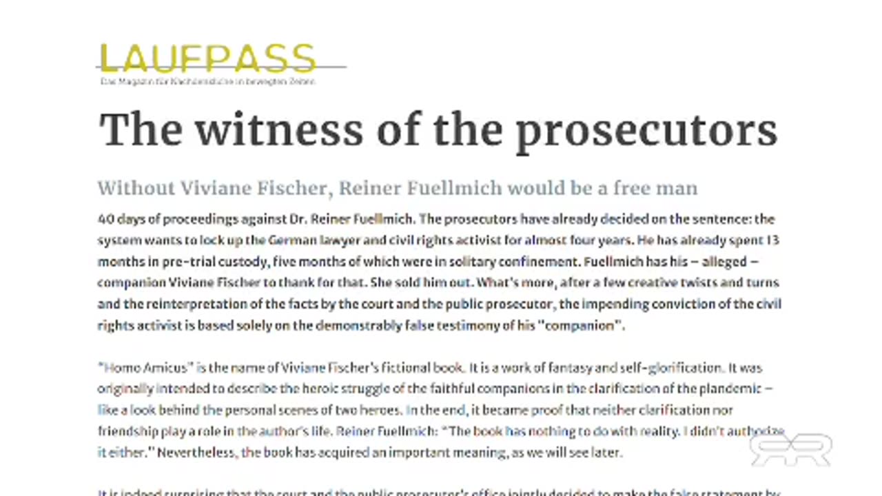 Greg Reese on Reiner Fullmich