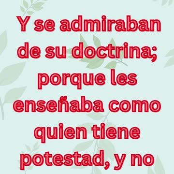 « L’autorité de l’enseignement de Jésus » Marcos 1:22 #shorts #youtube #ytshorts #shortvideo #yt