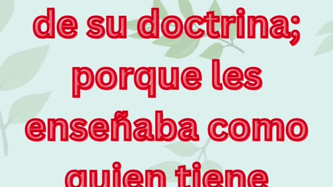 « L’autorité de l’enseignement de Jésus » Marcos 1:22 #shorts #youtube #ytshorts #shortvideo #yt