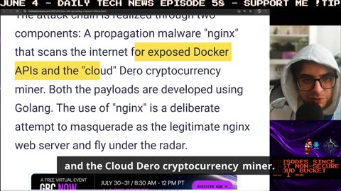 misconfigured docker instances used as botnet