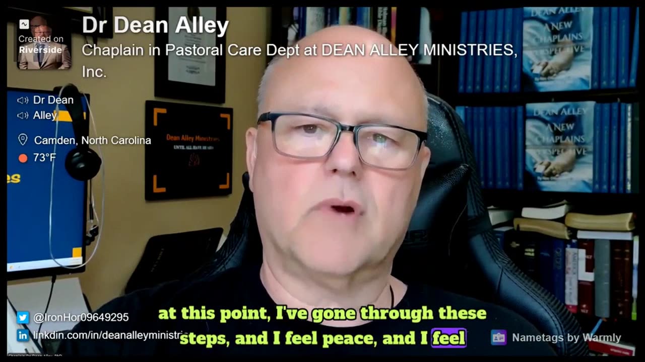Discerning God's Will: Chaplain Dean Alley's Insights on Prayer, Scripture, and Surrender