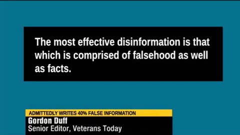 The Disinformation of Veterans Today