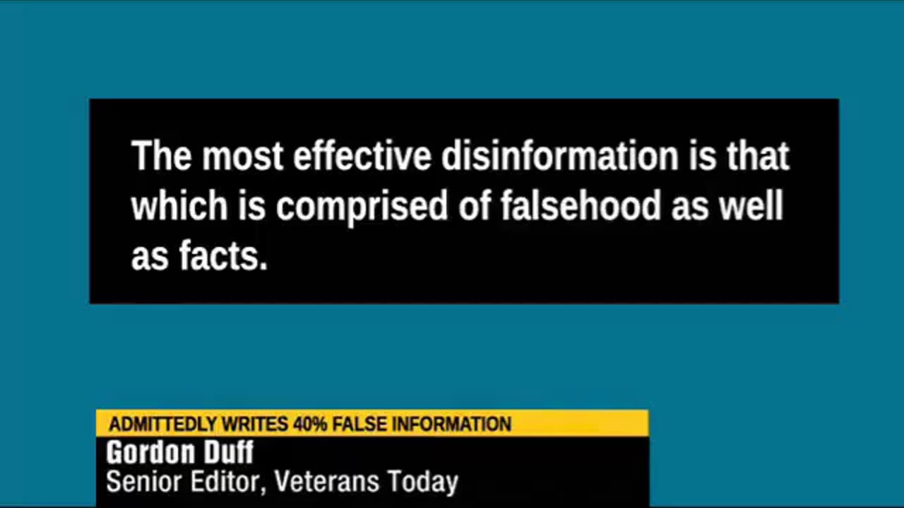 The Disinformation of Veterans Today