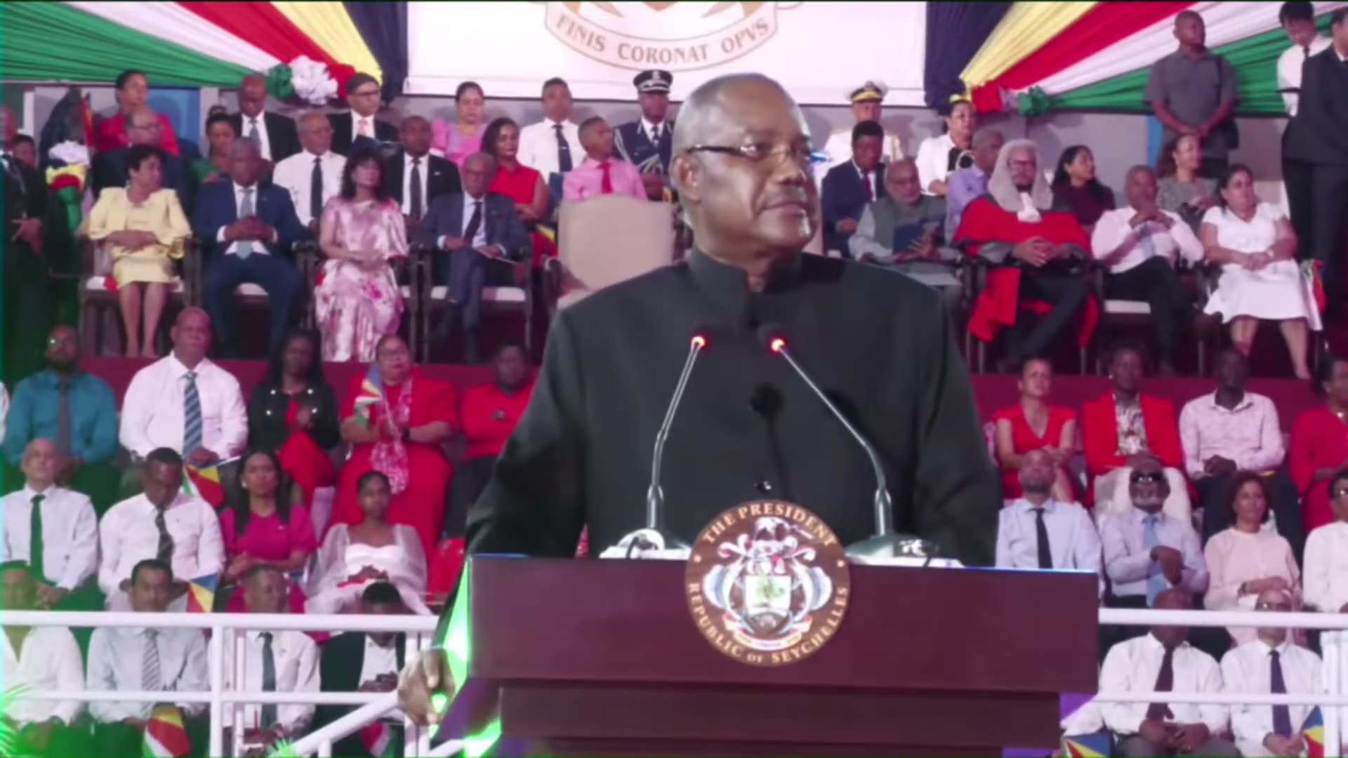 India’s VP Attends President Patrick Herminie’s Swearing-In | Amaravati Today