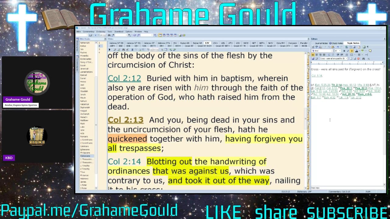 Were all sins paid for on the cross?