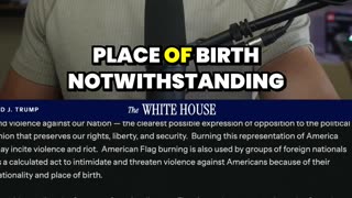 White House Moves to PROTECT American Flag from Desecration