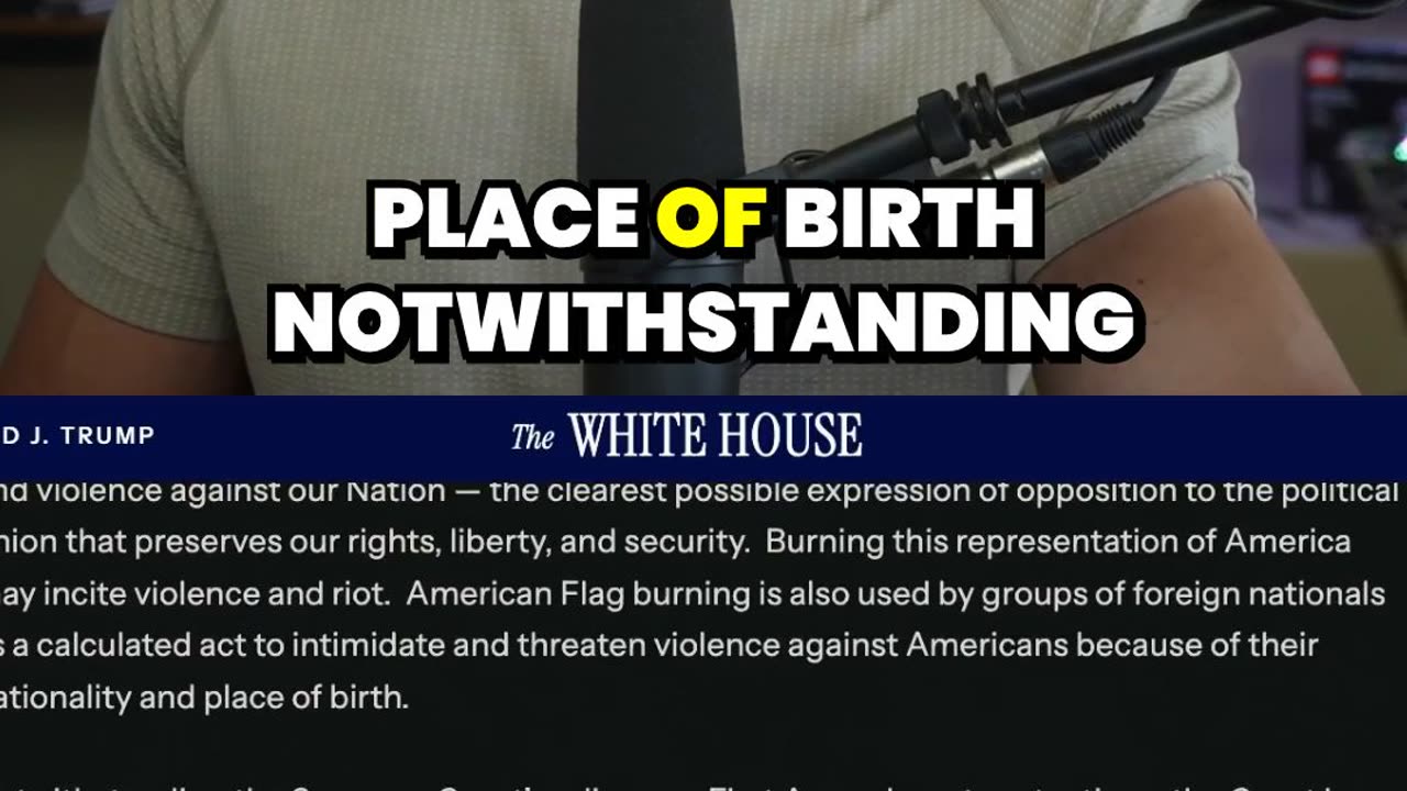 White House Moves to PROTECT American Flag from Desecration