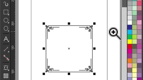 How to expand frame border proportionally in CorelDraw