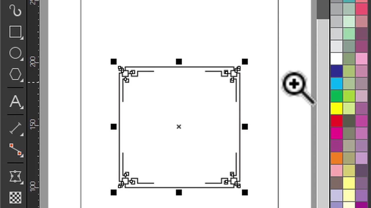 How to expand frame border proportionally in CorelDraw
