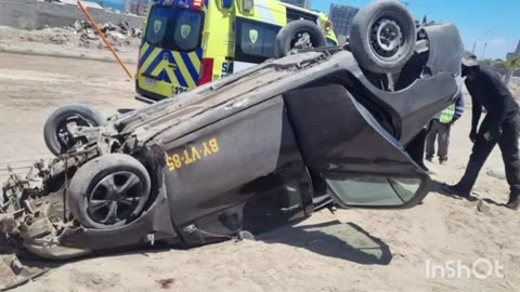 Volcamiento de vehículo deja una persona herida en el norte de Antofagasta