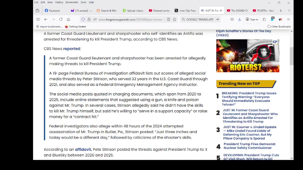 Former Coast Guard Lieutenant and Sharpshooter Who Ia Arrested For Threatening to Kill Trump