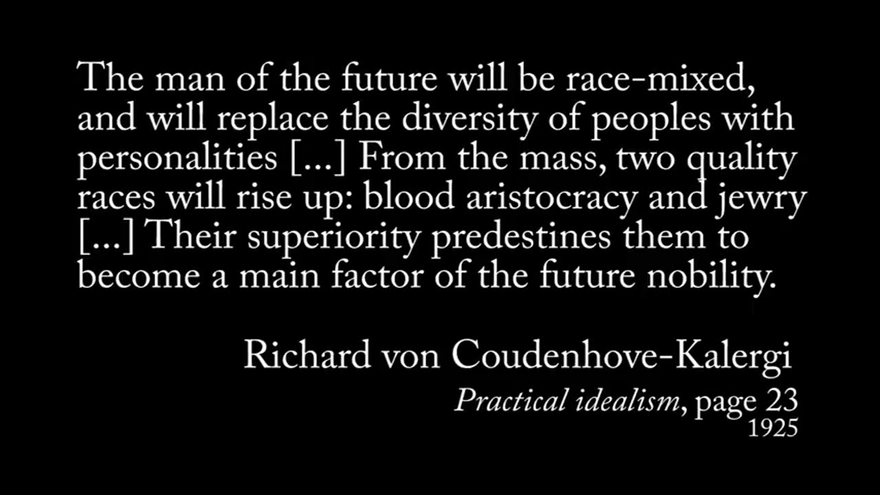 Kalergi Plan - The Extinction of The White Race