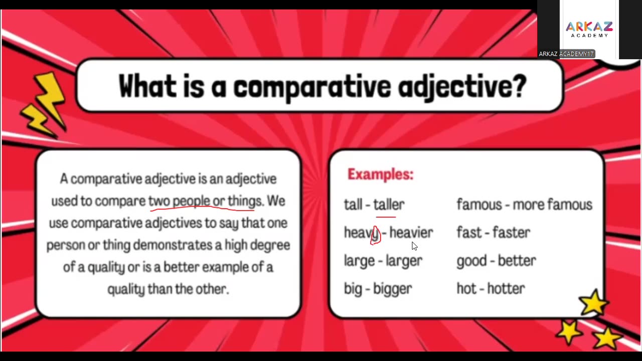 Comparatives and superlatives