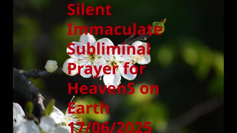 Silent Immaculate Subliminal Prayer for HeavenS on Earth 17-06-2025
