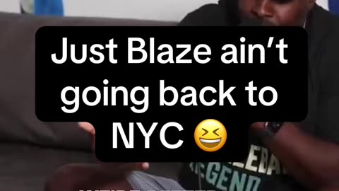 Just Blaze ain’t going back to NYC 😆