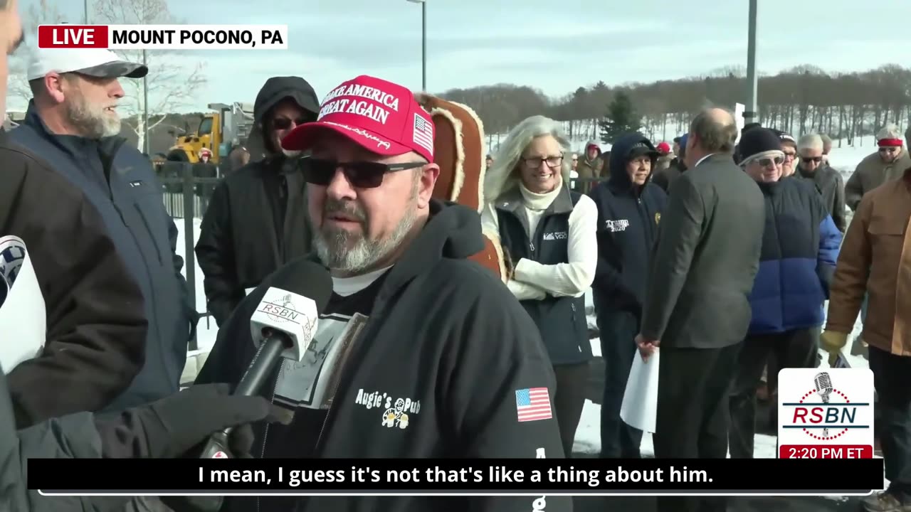 Trump Supporters Praise President Before Pocono Rally