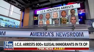 MASSIVE deportation operation conducted by ICE Houston, arresting 800+ criminals.