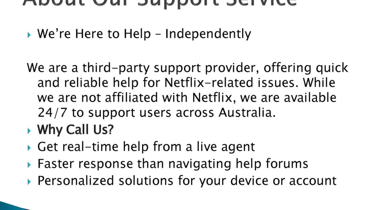 Reliable Third-Party Assistance – Netflix Support Number Australia +61 1800 592 260