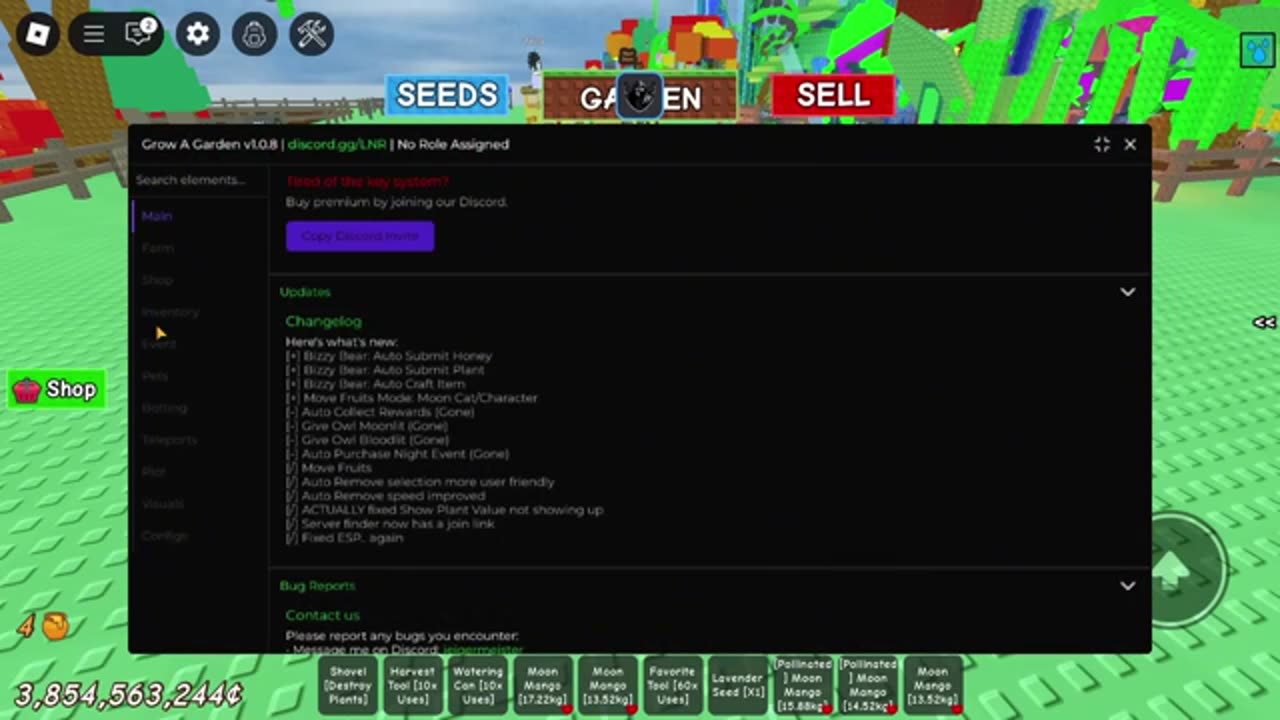 Instant Bee Queen Garden Script