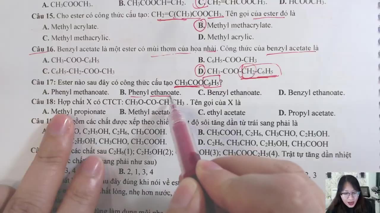 TỔNG ÔN LÝ THUYẾT ESTER LIPID