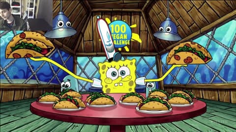 Outtake #3100 Of SpongeBob SquarePants Attempts The Taco Eating Challenge Fake Funny Parody Animated