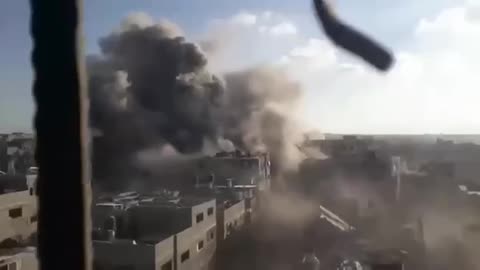 Attacks from central Gaza: The moment the IDF attacked the Al-Bureij refugee camp