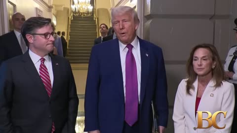 Trump visits Capitol to urge House Republicans to pass ‘big, beautiful bill’