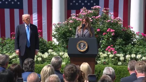 FLOTUS gives remarks prior to the signing of the 'Take It Down Act' to protect children from online exploitation: