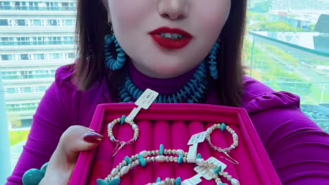 250619-12 Turquoise & Pearl Set: Deep-Sea Dreams Around the Neck and Wrist