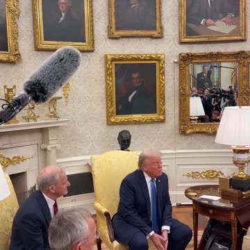 News reporter asks President Donald J. Trump: "What is your level of frustration with President Vladimir Putin?"