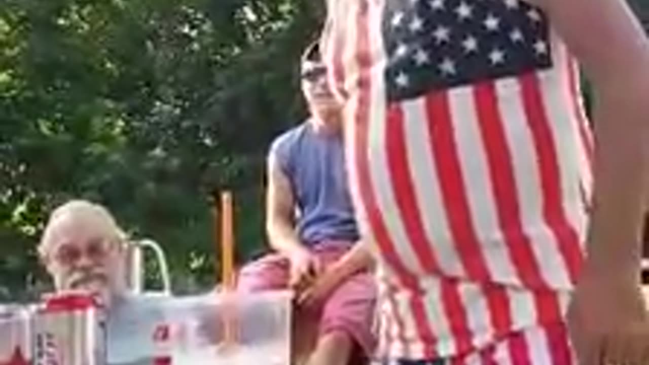 hole in his shorts