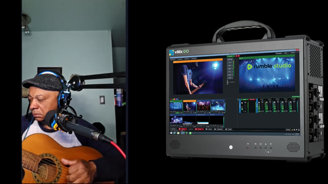 AUDIO CONTROLS IN RUMBLE STUDIO