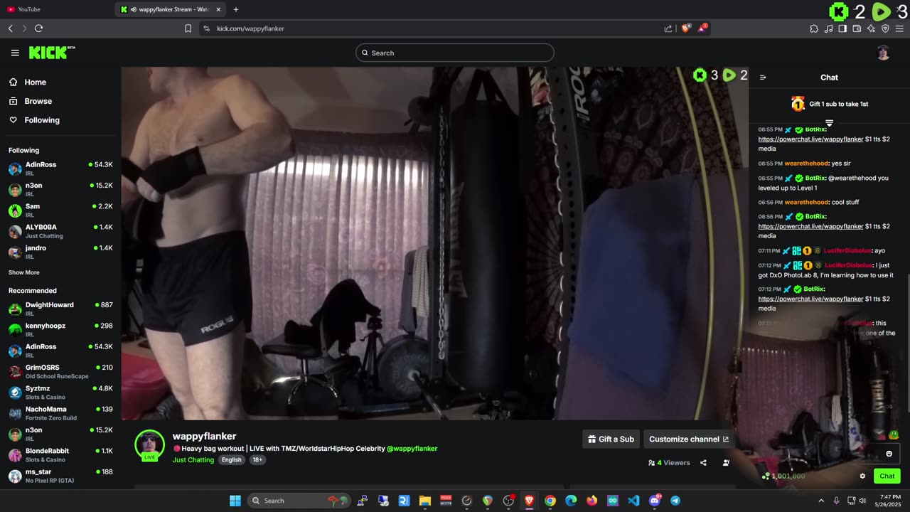 🔴LIVE with WappyFlanker | Heavy bag workout
