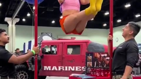 This woman surprised MARINES !!